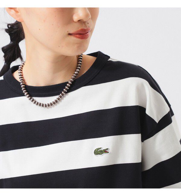 BEAMSBOY「【WEB限定】【別注】LACOSTE / ボーダー ショートスリーブ Tシャツ」|Tシャツ・カットソー|