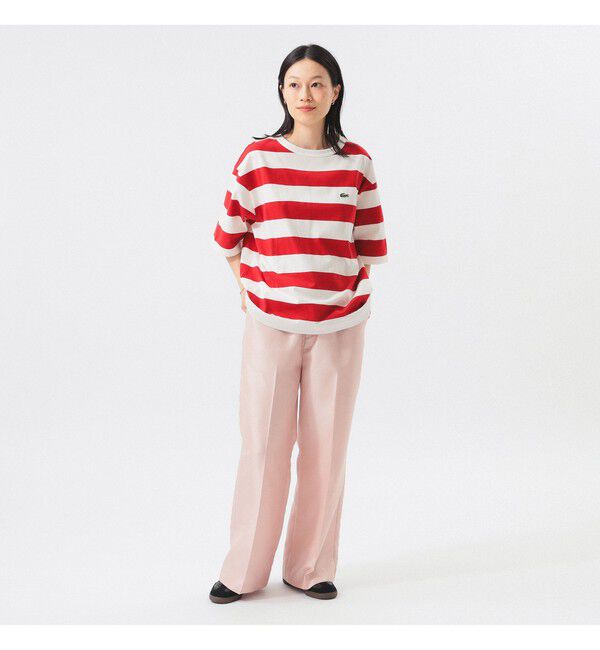 BEAMSBOY「【WEB限定】【別注】LACOSTE / ボーダー ショートスリーブ Tシャツ」|Tシャツ・カットソー|