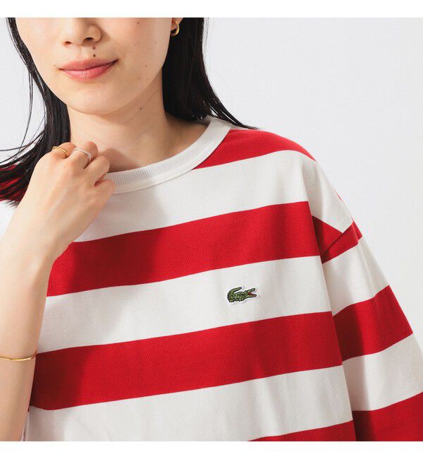 BEAMSBOY「【WEB限定】【別注】LACOSTE / ボーダー ショートスリーブ Tシャツ」|Tシャツ・カットソー|