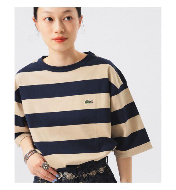 BEAMSBOY「【WEB限定】【別注】LACOSTE / ボーダー ショートスリーブ Tシャツ」|Tシャツ・カットソー|