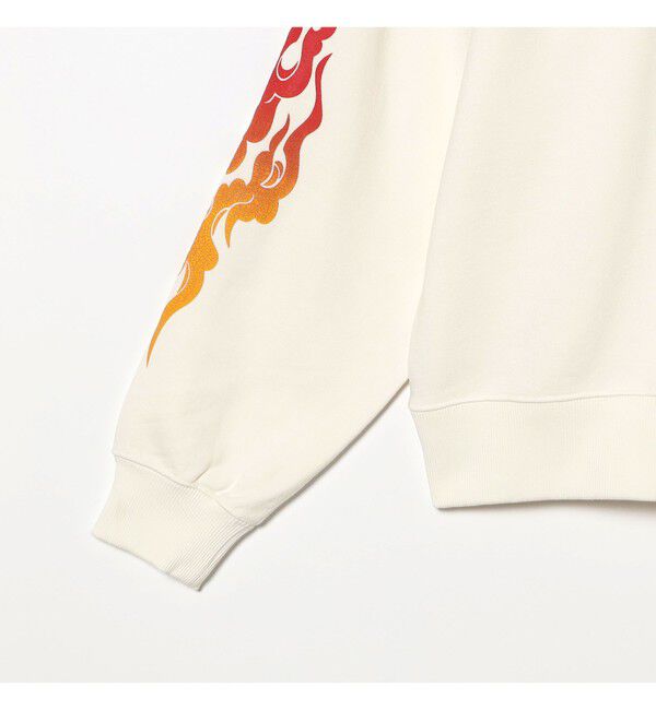 BEAMS「ワイドショートフィット ファイヤーアーム クルースウェット」|スウェット・ジャージ|