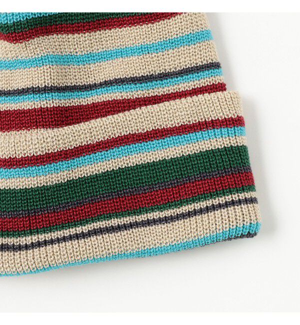 BEAMS「マルチボーダー ワッチキャップ」|キャップ・キャスケット|