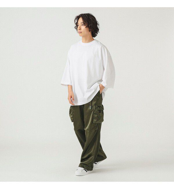 BEAMS「【別注】Gramicci / シャイニーナイロン 6ポケットパンツ」|チノ|