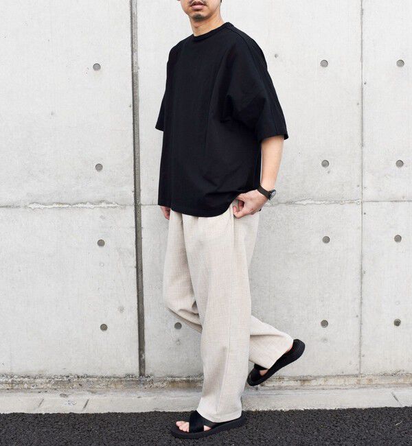 SHIPS any「SHIPS any: バックサイド / スリーブ プリーツ スケアスリーブ ワイド Tシャツ◇」|Tシャツ・カットソー|