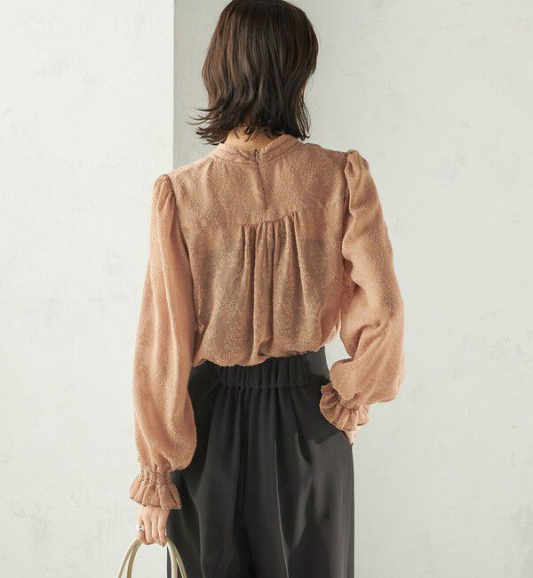 SHIPS for women「【SHIPS別注】troisiemeCHACO: 〈手洗い可能〉2WAY シアー タイ ブラウス（セレモニー対応可）」|シャツ・ブラウス|