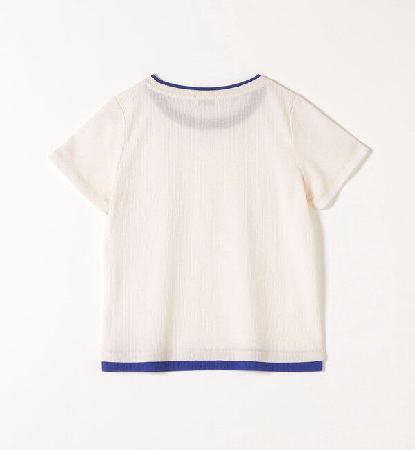 SHIPS any「《予約》SHIPS any:〈手洗い可能〉レイヤード シアー ワッフル TEE」|Tシャツ・カットソー|