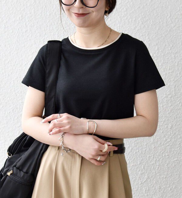 SHIPS any「《予約》SHIPS any:〈手洗い可能〉レイヤード シアー ワッフル TEE」|Tシャツ・カットソー|