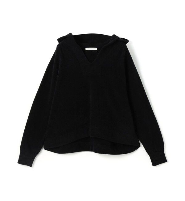 GALERIE VIE「コットンベロア フーディー」|パーカー|19 ブラック