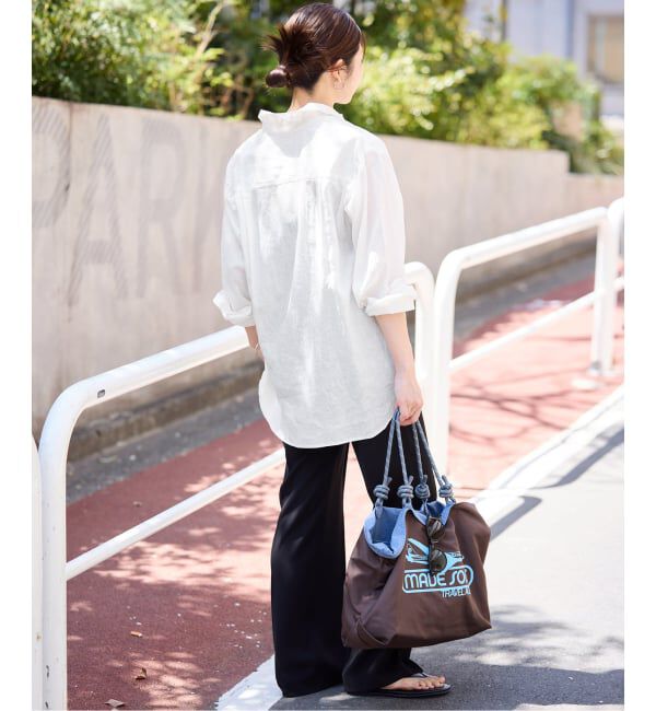 SLOBE IENA「《追加2》リネンコットンレギュラーシャツ」|シャツ・ブラウス|