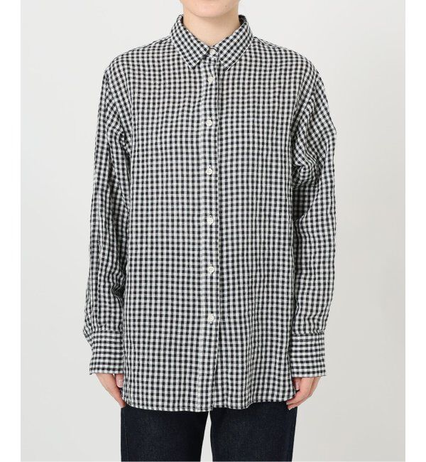 SLOBE IENA「《追加2》リネンコットンレギュラーシャツ」|シャツ・ブラウス|