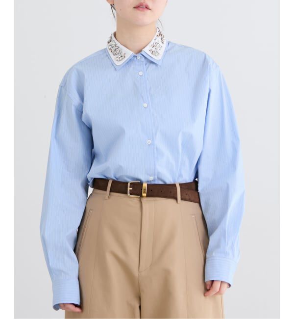 IENA「2wayビジュークレリックシャツ」|シャツ・ブラウス|