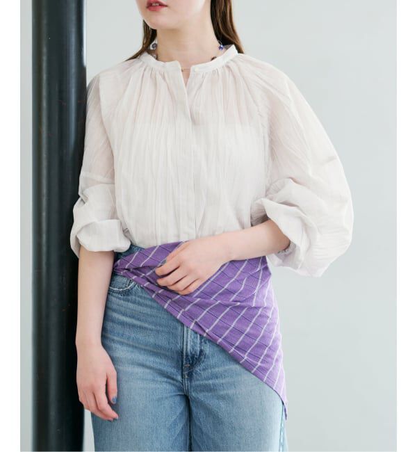 IENA「ランダムプリーツブラウス」|シャツ・ブラウス|