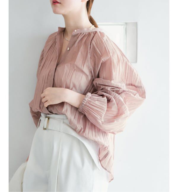 IENA「ランダムプリーツブラウス」|シャツ・ブラウス|