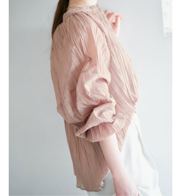 IENA「ランダムプリーツブラウス」|シャツ・ブラウス|