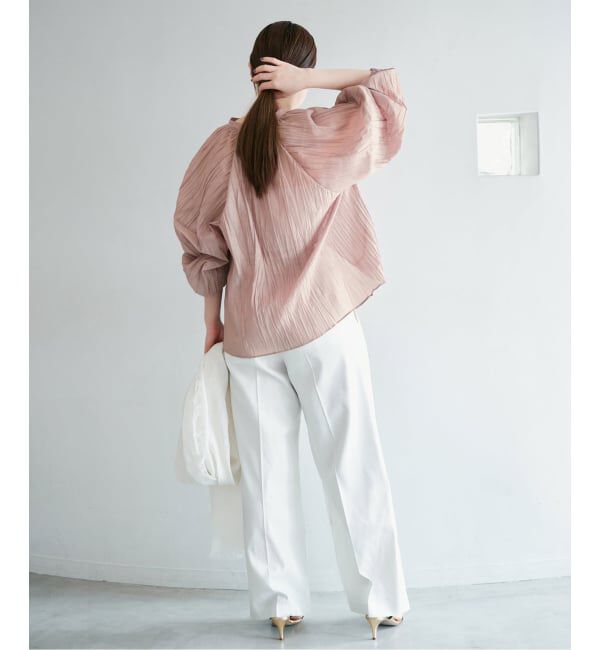 IENA「ランダムプリーツブラウス」|シャツ・ブラウス|