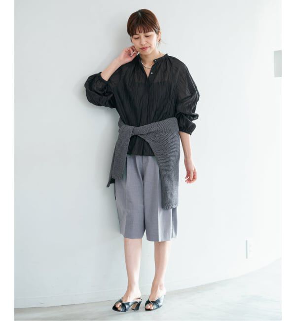 IENA「ランダムプリーツブラウス」|シャツ・ブラウス|