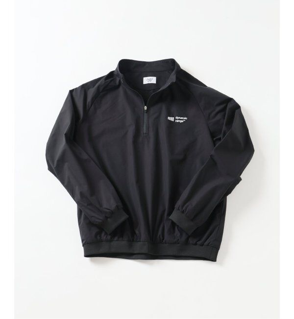 EDIFICE「CLUBHAUS / Dynamic Range (クラブハウス) Warm-up HALF ZIP」|スウェット・ジャージ|ブラック