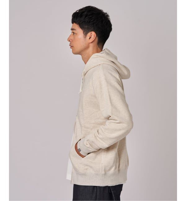 EDIFICE「LOOPWHEELER &times; LOWERCASE for EDIFICE ライトツリウラケ ジップパーカー」|パーカー|