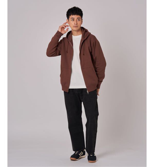 EDIFICE「LOOPWHEELER &times; LOWERCASE for EDIFICE ライトツリウラケ ジップパーカー」|パーカー|