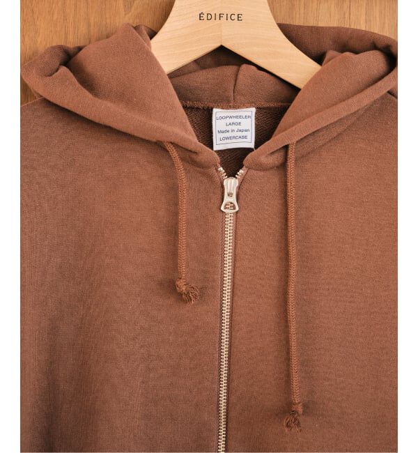 EDIFICE「LOOPWHEELER &times; LOWERCASE for EDIFICE ライトツリウラケ ジップパーカー」|パーカー|