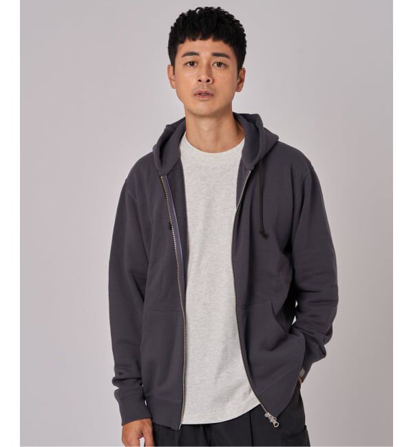 EDIFICE「LOOPWHEELER &times; LOWERCASE for EDIFICE ライトツリウラケ ジップパーカー」|パーカー|