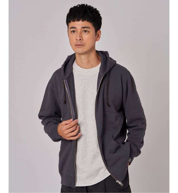 EDIFICE「LOOPWHEELER &times; LOWERCASE for EDIFICE ライトツリウラケ ジップパーカー」|パーカー|