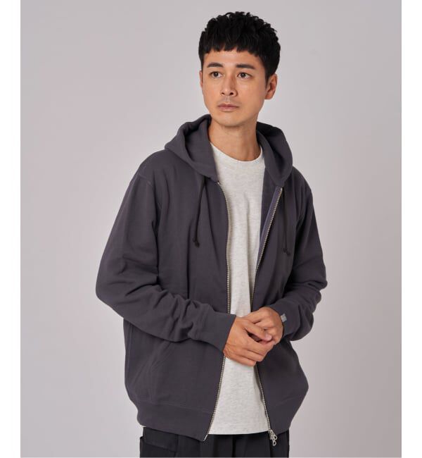 EDIFICE「LOOPWHEELER &times; LOWERCASE for EDIFICE ライトツリウラケ ジップパーカー」|パーカー|