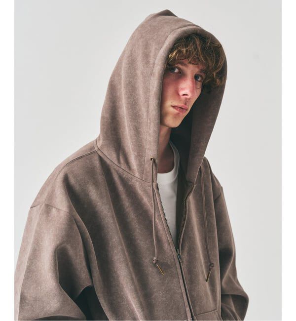 417 EDIFICE「スプレーダンボール ジップパーカー」|パーカー|