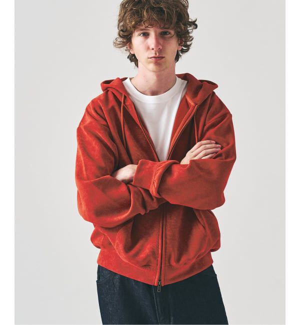 417 EDIFICE「スプレーダンボール ジップパーカー」|パーカー|