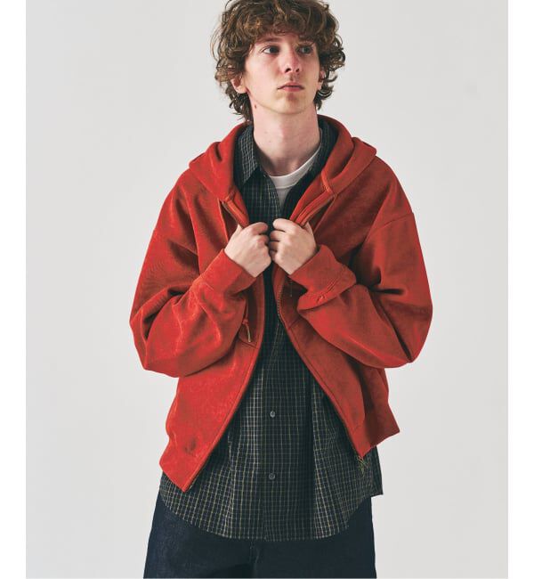 417 EDIFICE「スプレーダンボール ジップパーカー」|パーカー|