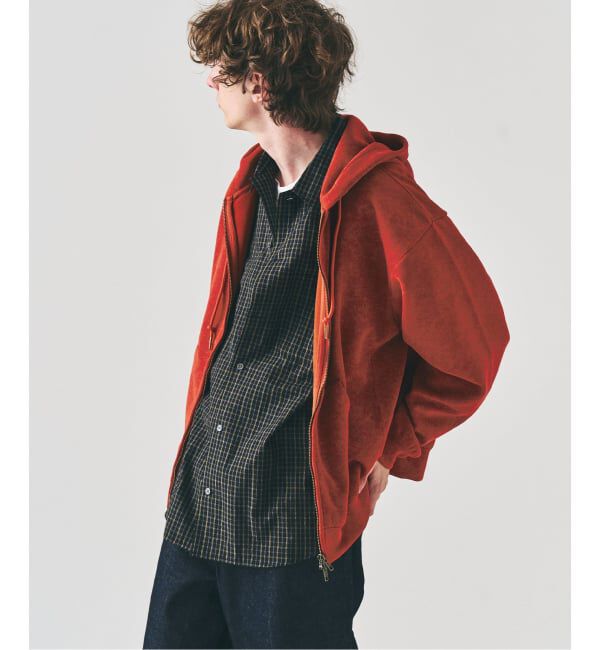 417 EDIFICE「スプレーダンボール ジップパーカー」|パーカー|