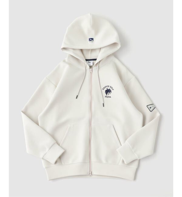 EDIFICE「PUMA GOLF x EDIFICE GOLF パームロゴフーディー」|パーカー|ホワイト
