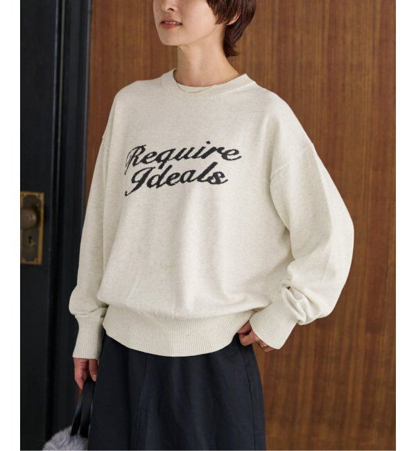 JOURNAL STANDARD relume「《追加2》コットンカシミヤロゴニット」|ニット・セーター|ホワイト A