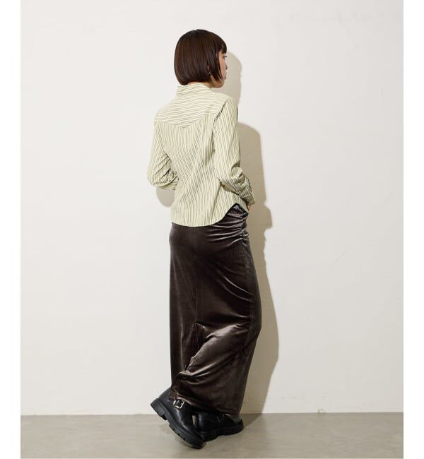 Oriens JOURNAL STANDARD「《追加》ダブルジップストライプシャツ」|シャツ・ブラウス|