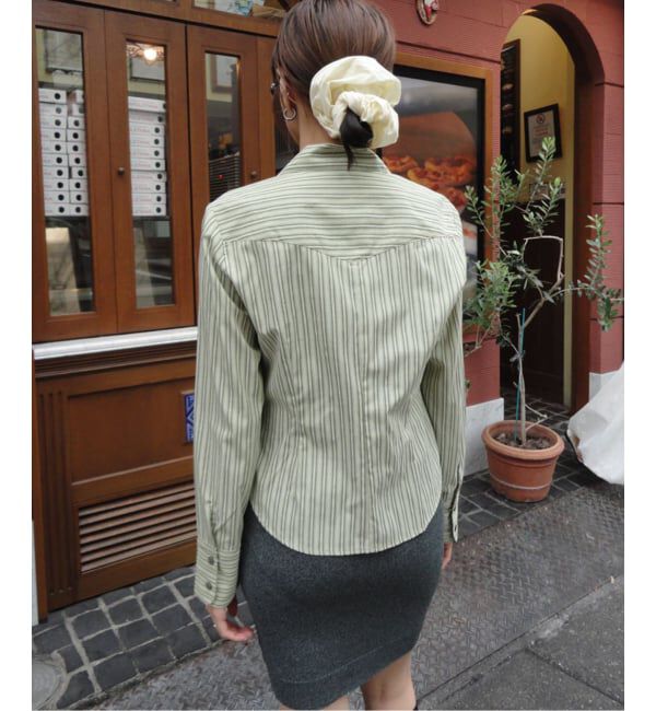 Oriens JOURNAL STANDARD「《追加》ダブルジップストライプシャツ」|シャツ・ブラウス|