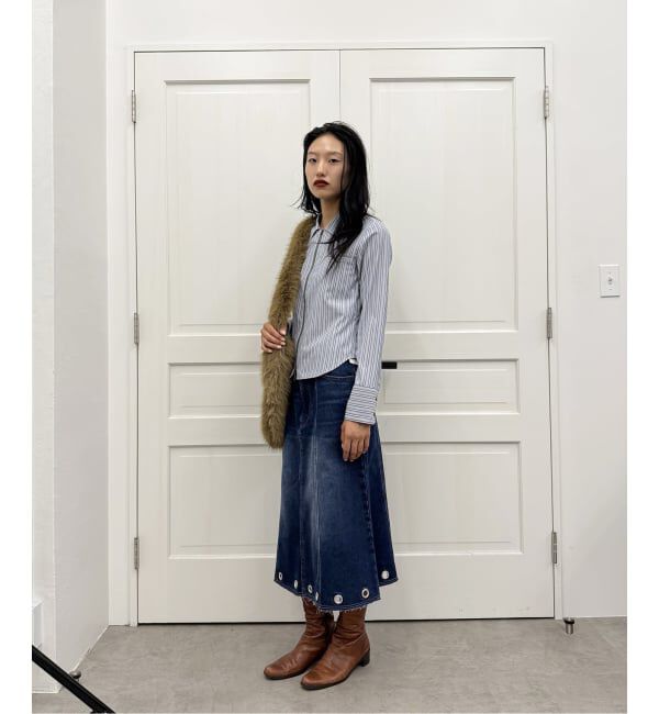 Oriens JOURNAL STANDARD「《追加》ダブルジップストライプシャツ」|シャツ・ブラウス|