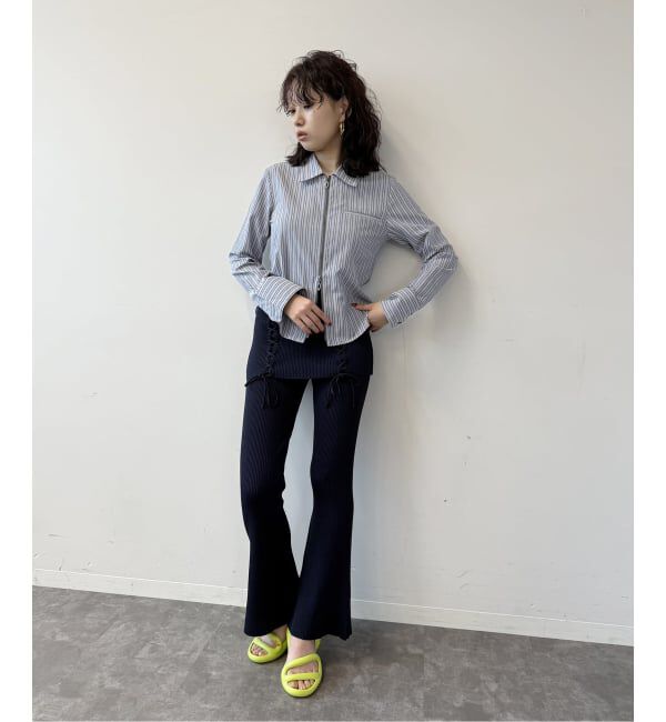 Oriens JOURNAL STANDARD「《追加》ダブルジップストライプシャツ」|シャツ・ブラウス|