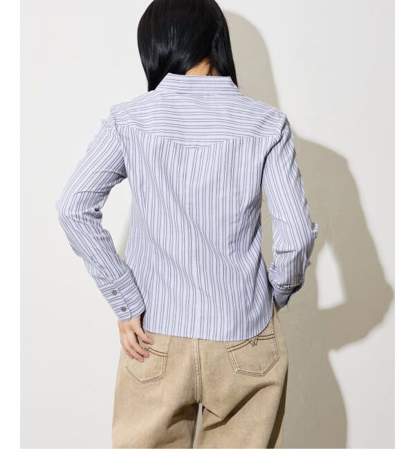 Oriens JOURNAL STANDARD「《追加》ダブルジップストライプシャツ」|シャツ・ブラウス|