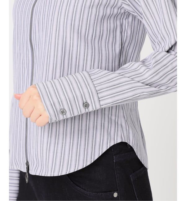 Oriens JOURNAL STANDARD「《追加》ダブルジップストライプシャツ」|シャツ・ブラウス|