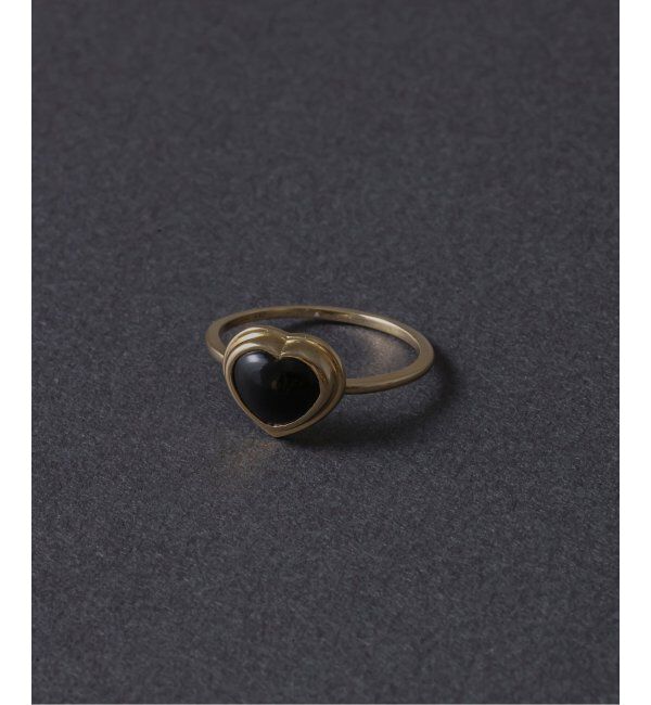 Lilas by Spick&Span「ハートカボションオニキスリング K10」|リング|