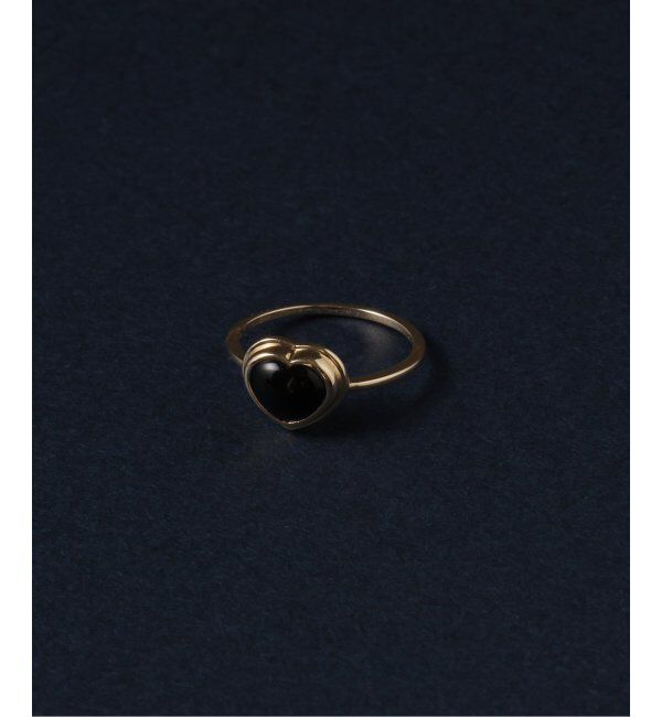 Lilas by Spick&Span「ハートカボションオニキスリング K10」|リング|