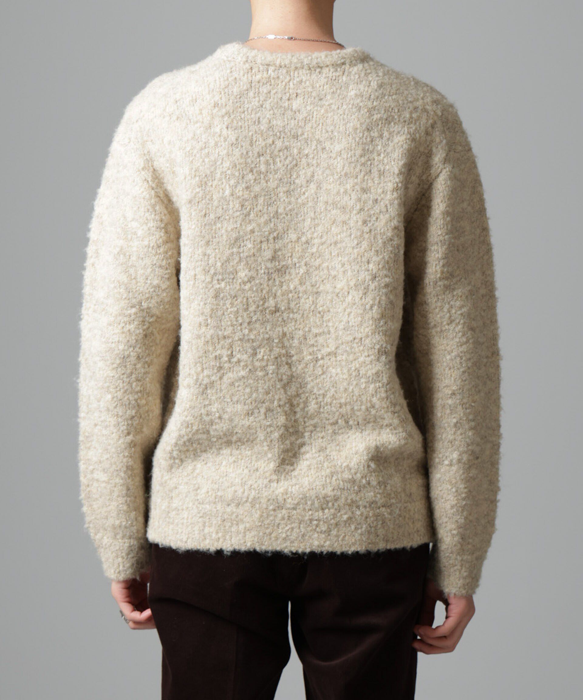 nano･universe「ウールミックスブークレニット」|ニット・セーター|