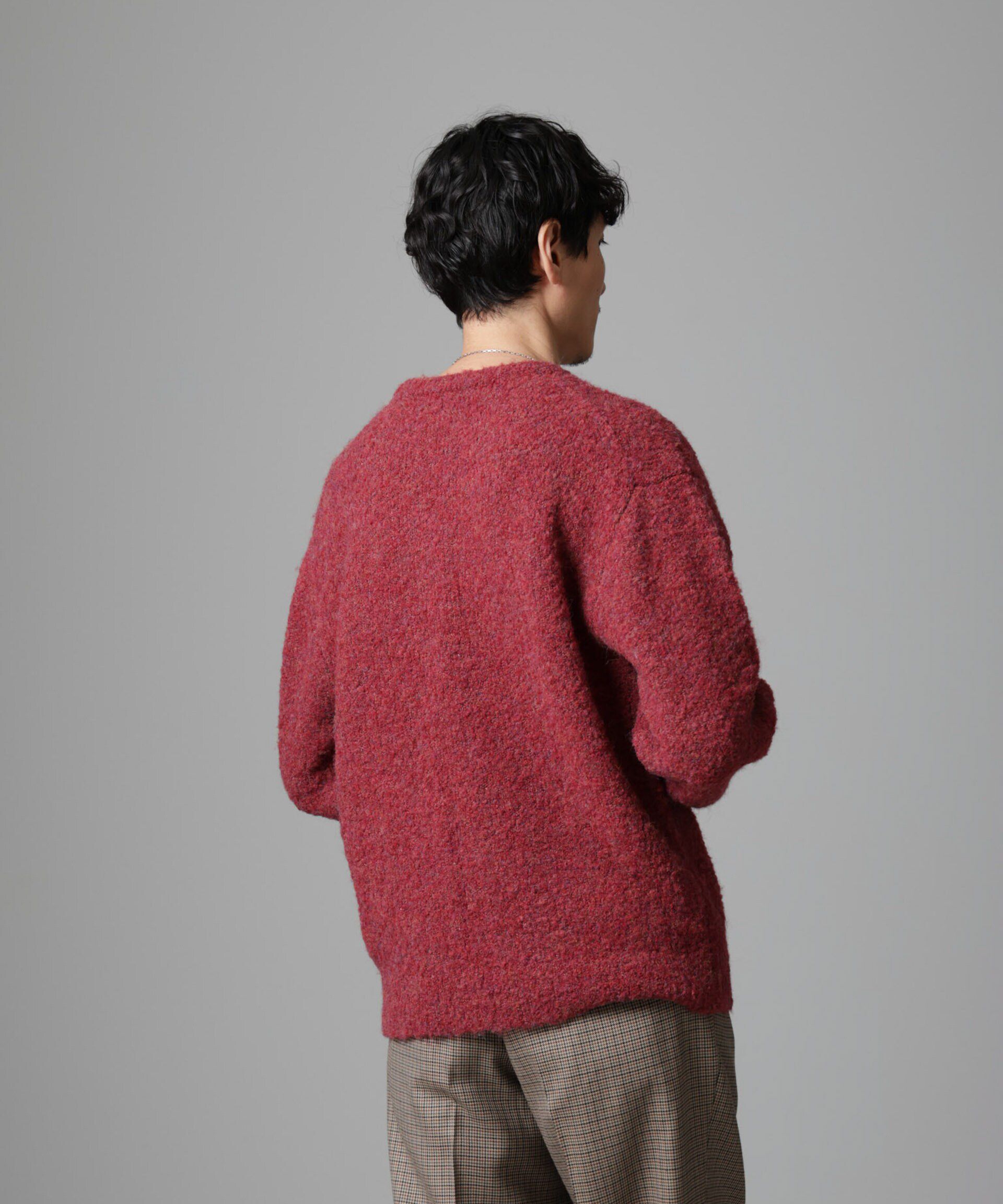 nano･universe「ウールミックスブークレニット」|ニット・セーター|