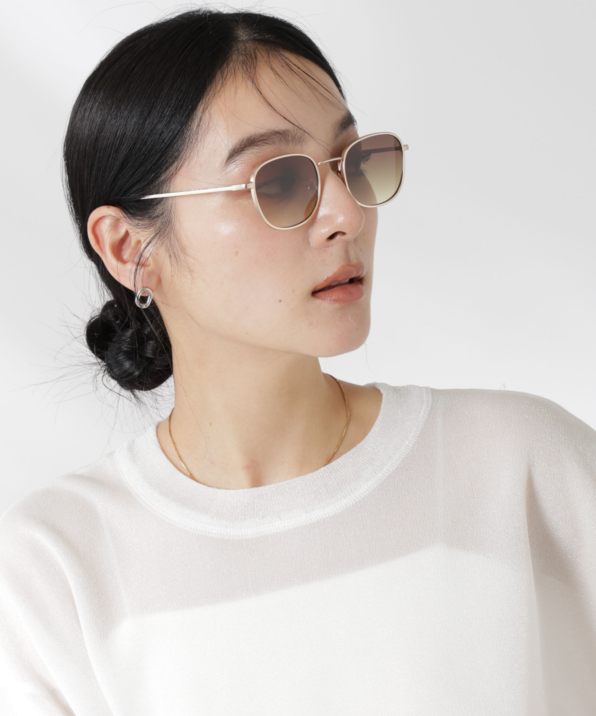 nano･universe「A.KJAERBEDE/HELLO」|メガネ|ブラウン