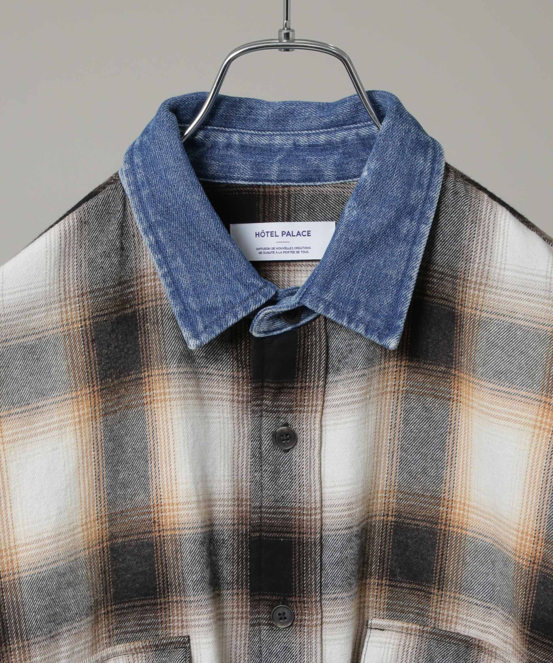 nano･universe「｢HOTEL PALACE｣ ヴィンテージライクオンブレチェックネルシャツ」|シャツ・ブラウス|
