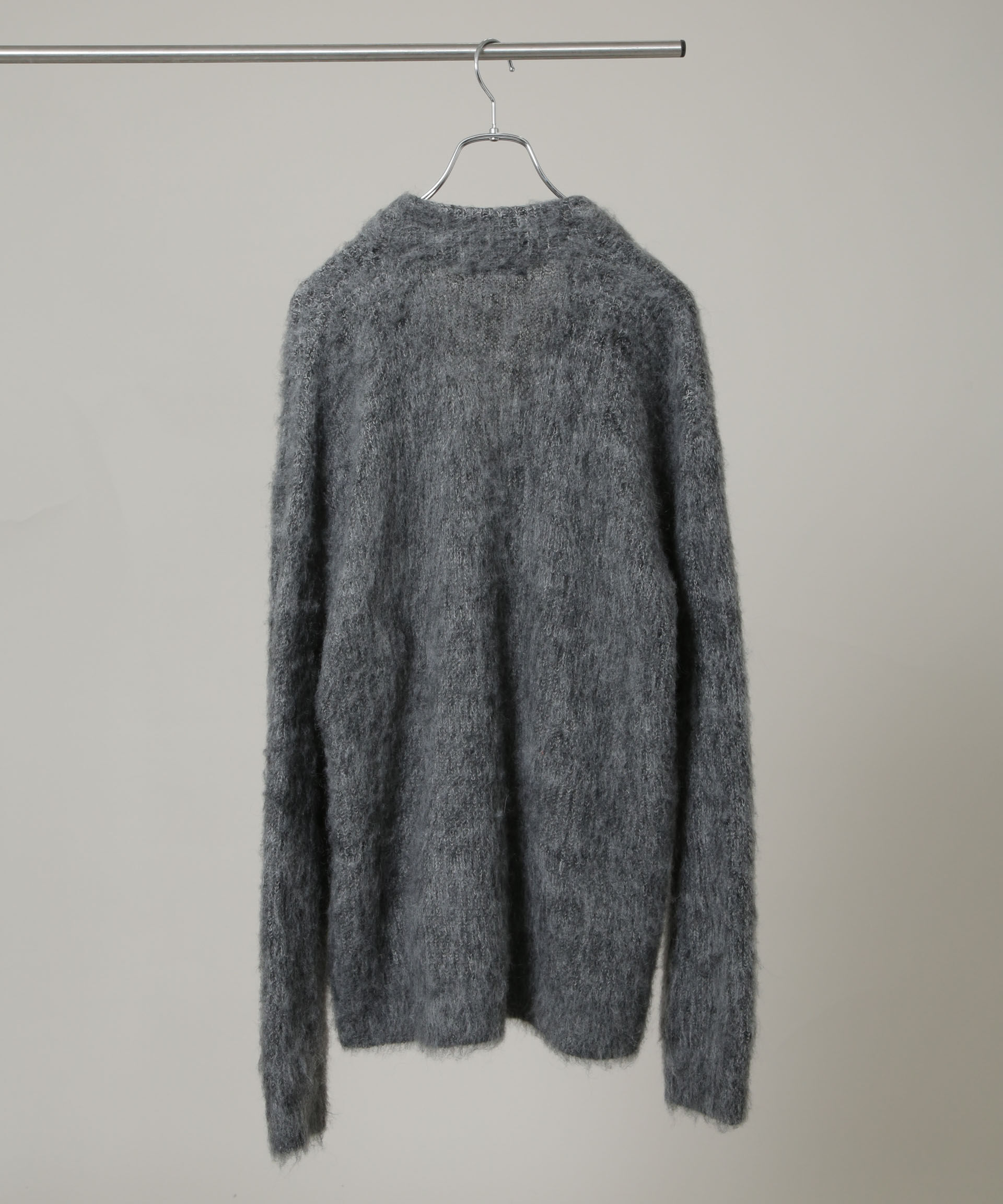 nano･universe「｢HOTEL PALACE｣ フライフロントミックスシャギーカーディガン」|ニット・セーター|