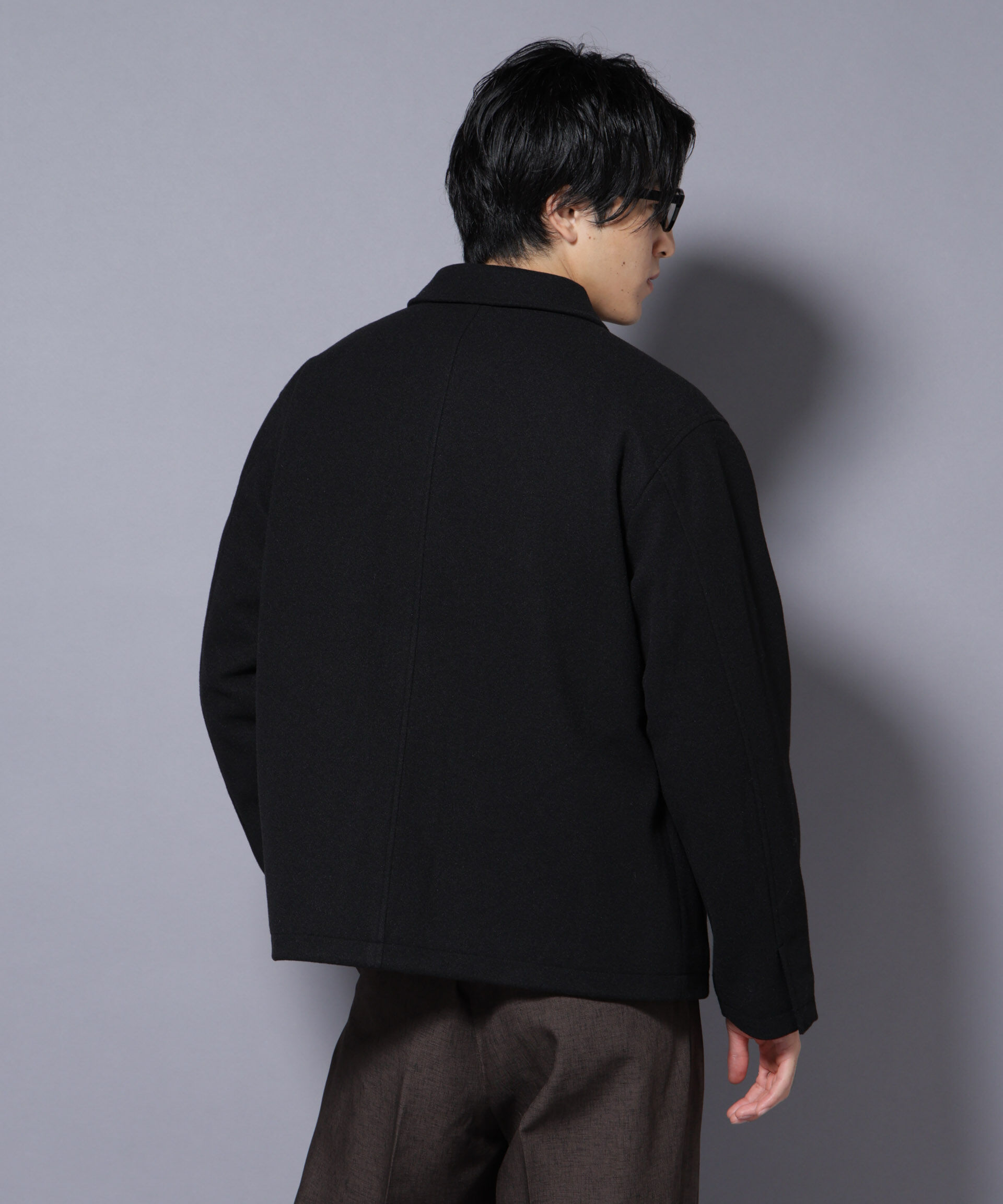 nano･universe「テックメルトンショートブルゾン」|ブルゾン・スタジャン|