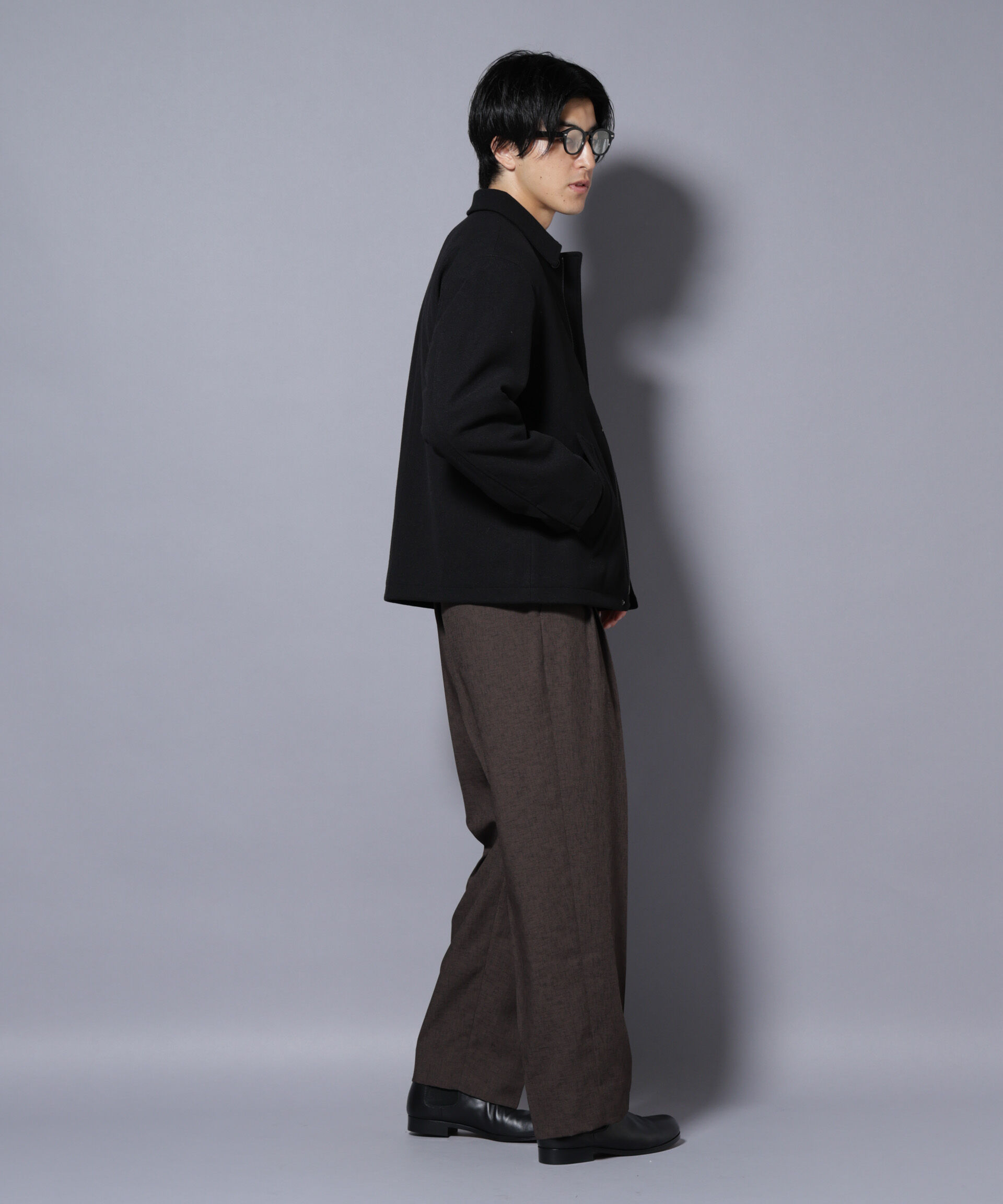 nano･universe「テックメルトンショートブルゾン」|ブルゾン・スタジャン|