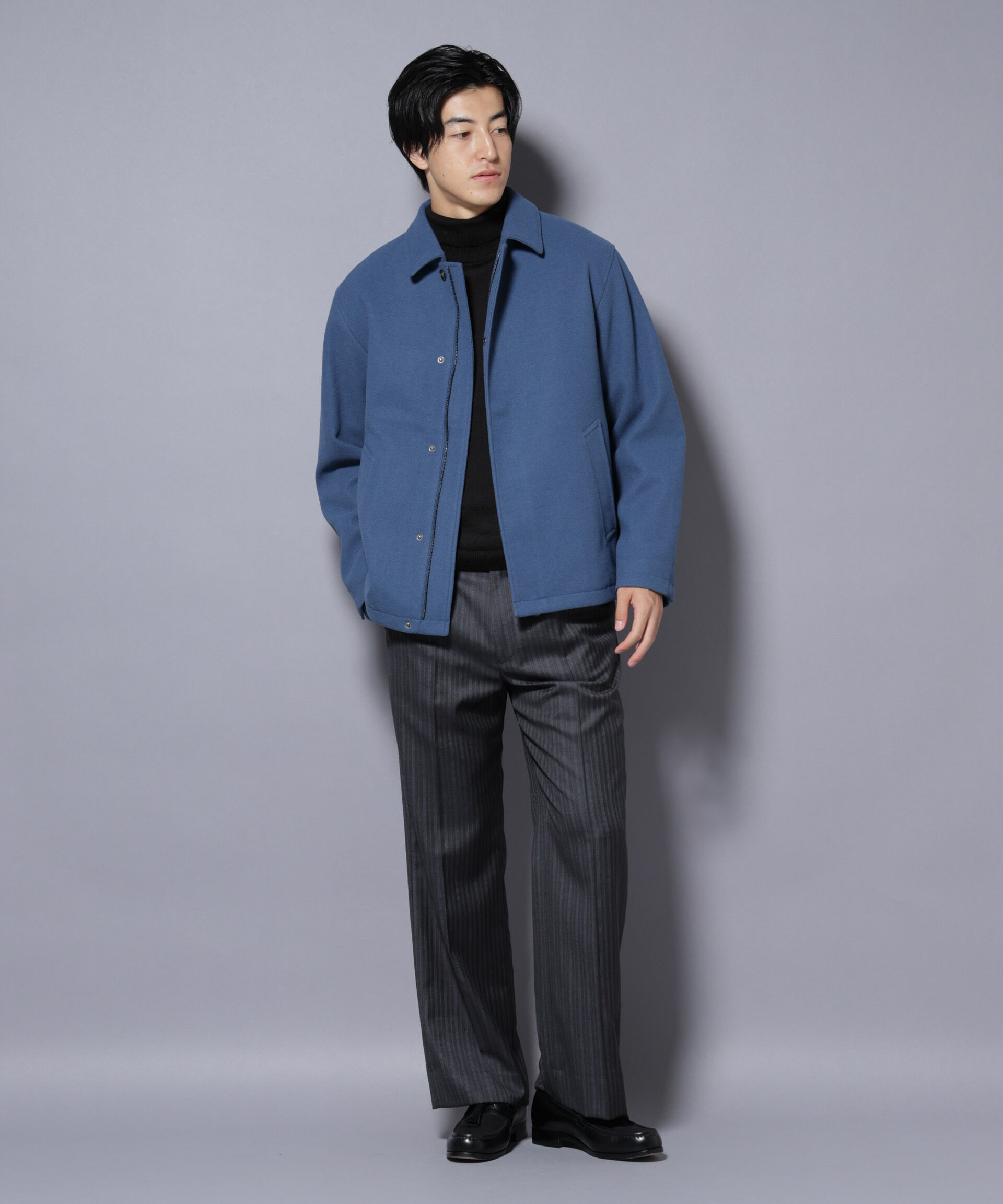 nano･universe「テックメルトンショートブルゾン」|ブルゾン・スタジャン|