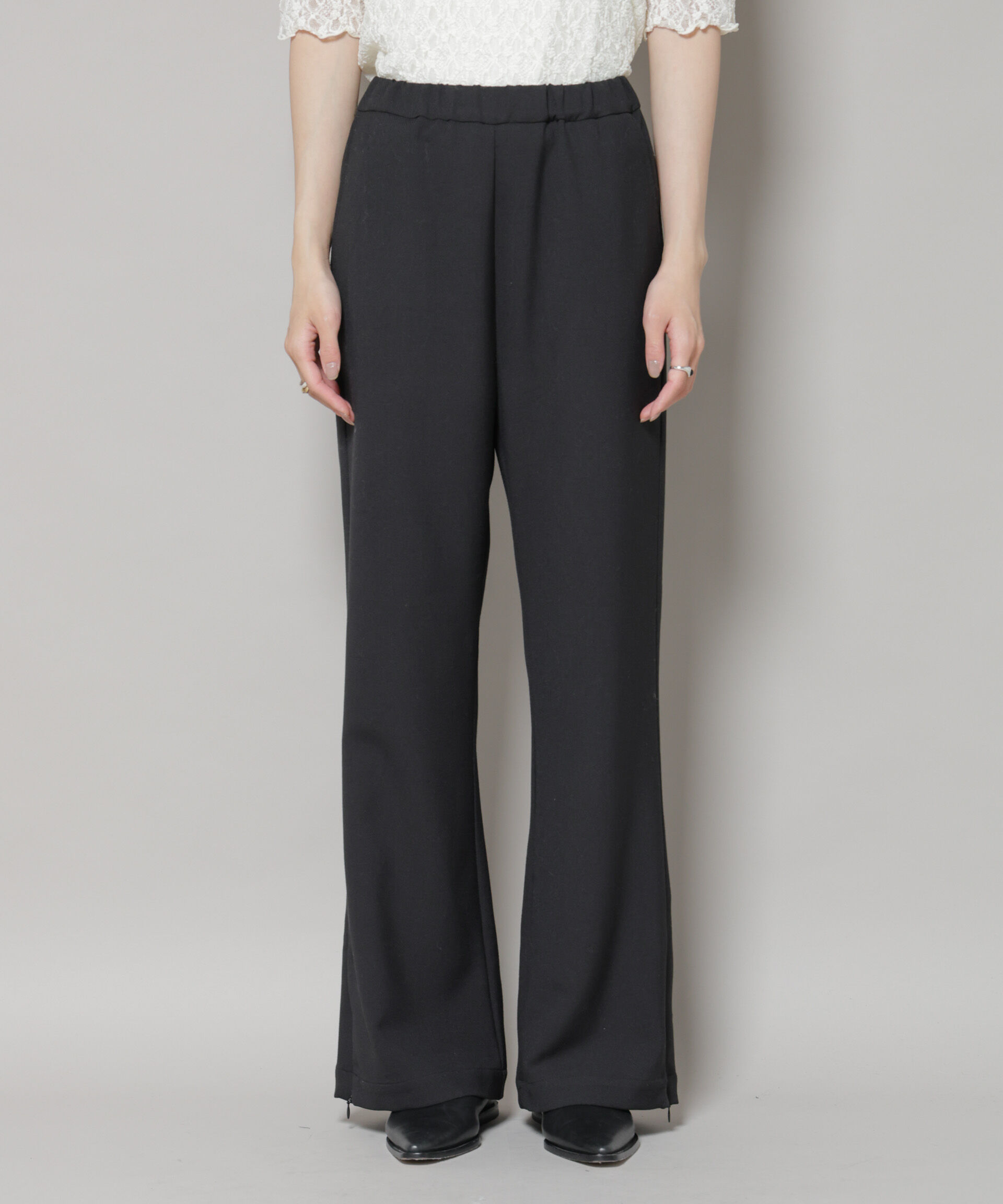 nano･universe「ジップスリットパンツ」|チノ|